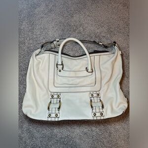 Banana Republic, Hobo/Satchel, Soft Leather Bag, Chalk/Off White, Sz Large